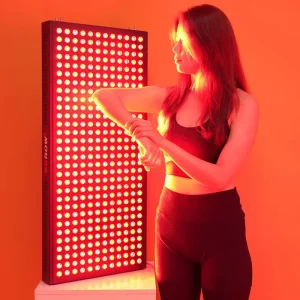 LED近红外线灯1800W家用红光治疗仪遥控器电动支架外脉冲面板灯